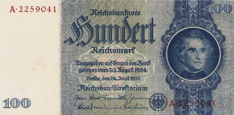 Deutsches Reich 1924 bis 1933
Deutsche Reichsbank 1924-1933 5, 10 (2x), 20 (3x)...