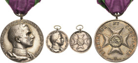 Orden deutscher Länder Sächsische Herzogtümer ab 1826
Silberne Verdienstmedaille Verliehen 1914-1918. Porträt Carl Eduard Herzog von Sachsen-Coburg u...