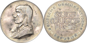 Orden der Deutschen Demokratischen Republik Staatliche Auszeichnungen
GutsMuths-Preis Gestiftet 1961. GutsMuths- Preis, Medaille in Silber im Etui, n...