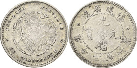 China
Kuang-Hsu 1874-1908 5 Cents (3,6 Candareens) o.J. Provinz Fukien L/M 294 KM Y 102 Sehr schön