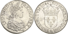 Frankreich
Ludwig XIV. 1643-1715 Écu à la mèche courte 1645, A-Paris Gadoury 201 Droulers 270 Davenport 3798 Min. Schrötlingsfehler, Kratzer, vorzügl...