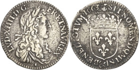 Frankreich
Ludwig XIV. 1643-1715 1/12 Écu au buste juvénil 1663, &-Aix en Provence Gadoury 115 Droulers 651 Duplessy 1486 Selten. Sehr schön