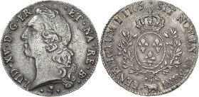 Frankreich
Ludwig XV. 1715-1774 Écu au bandeau de BÉARN 1765, Stier-Pau Gadoury 322 a Droulers 747 Duplessy 1680 Davenport 1331 Fast vorzüglich/vorzü...