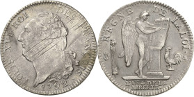Frankreich
Ludwig XVI. 1774-1793 Ecu constitutionnel 1792, A-Paris Gadoury 55 Duplessy 1718 Davenport 1335 Avers justiert, sehr schön-vorzüglich