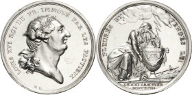 Frankreich
Ludwig XVI. 1774-1793 Silbermedaille 1793 (Loos) Auf seinen Tod. Brustbild nach rechts / Trauernde Frauengestalt neben einer Urne, darunte...