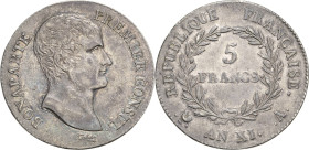 Frankreich
Napoleon Bonaparte Premier Consul 1799-1804 5 Francs 1802/1803 (AN XI), A-Paris Gadoury 577 Davenport 82 Sehr schön-vorzüglich