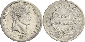 Frankreich
Napoleon I. 1804-1814, 1815 1/2 Franc 1812, A-Paris Gadoury 399 Vorzüglich-