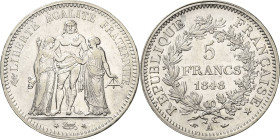 Frankreich
Zweite Republik 1848-1852 5 Francs 1848, A-Paris Gadoury 683 Davenport 92 Fast vorzüglich