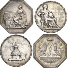 Frankreich-Medaillen und Marken
 Silbermedaille 1894 (Chaplain) Auf die Gründung der Caisse d'Epargne et de Prévoyance de Paris im Jahr 1818. Nach re...
