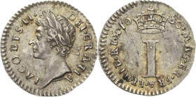 Großbritannien
James II. 1685-1691 Penny 1686. Spink 3417 Prachtvolles Exemplar. Fast prägefrisch
