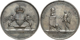 Italien-Genua
 Bronzemedaille o.J. (G. Vassallo) Preismedaille der Accademie der schönen Künste in Genua. Gekröntes Wappen mit 2 Greifen / Geflügelte...
