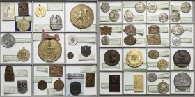 Lots
Lot-45 Stück Böhmische, Schlesische sowie Sudetendeutsche Medaillen und Plaketten des 19. und 20. Jhd. Darunter u.a. Stocknägel aus Bad Gräfenbe...