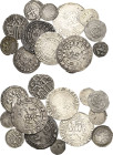 Lots
Lot-13 Stück Mähren-Denar (Bf. 175). Böhmen-Denar (Smerda 426). Einseitiger Pfennig 1460, einseitige Weißpfennige (3x). Einseitiger Heller. Prag...