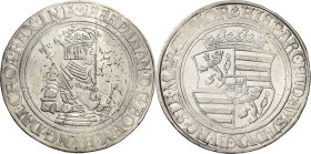 Habsburg
Ferdinand I. 1521-1564 Taler o.J. Joachimsthal Voglhuber 49/VII Davenport 8040 Dietiker 110 Von größter Seltenheit. Schrötlingsfehler, vorzü...