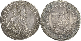 Habsburg
Ferdinand II. als Erzherzog 1592-1618 Taler 1609, Graz Voglhuber 123/III Davenport 3308 Herinek 49 Revers Schrötlingsfehler, sehr schön