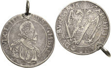 Habsburg
Rudolf II. 1576-1612 1/2 Taler 1596, Stern über Halbmond-Joachimsthal Münzmeister Paul Hofmann (1584-1599) Dietiker 342 (R) Sehr selten. Am ...