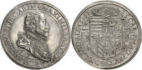 Habsburg
Erzherzog Maximilian 1612-1618 Taler 1617, Ensisheim Voglhuber 121/III Davenport 3327 Sehr selten. Vorzüglich-prägefrisch