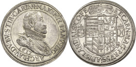 Habsburg
Erzherzog Maximilian 1612-1618 Taler 1617, Ensisheim Voglhuber 121/III Davenport 3327 Sehr seltenes und prachtvolles Exemplar. Prägefrisch