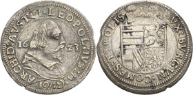 Habsburg
Erzherzog Leopold V. 1619-1632 10 Kreuzer 1623, Hall Großer Kopf M./T. 445 Kl. Kratzer, sehr schön
