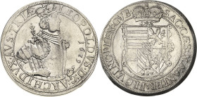Habsburg
Erzherzog Leopold V. 1619-1632 Taler 1629, Ensisheim Voglhuber 181/IV Davenport 3353 Sehr schön-vorzüglich