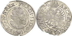 Habsburg
Ferdinand II. 1619-1637 3 Kreuzer 1624, Prag Dietiker 633 Herinek 1142 Schrötlingsfehler am Rand, vorzüglich