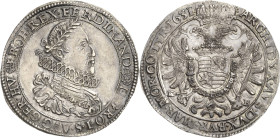 Habsburg
Ferdinand II. 1619-1637 Taler 1631, KB-Kremnitz Voglhuber 142 Davenport 3129 Huszar 1179 Prachtvolles Exemplar. Vorzüglich-Stempelglanz