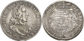 Habsburg
Erzherzog Ferdinand Carl 1632-1662 1/2 Taler 1654, Hall M./T. 514 Min. Zainende, fast vorzüglich