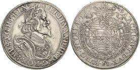 Habsburg
Ferdinand III. 1637-1657 Taler 1651, Graz Voglhuber 192/V Davenport 3190 Herinek 404 Fast vorzüglich