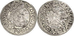 Habsburg
Leopold I. 1657-1705 3 Kreuzer 1668, SHS-Breslau Herinek 1537 Fr.u.S. 461 Stempelglanz