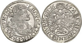 Habsburg
Leopold I. 1657-1705 3 Kreuzer 1669, SHS-Breslau Herinek 1538 Fr.u.S. 465 Prägefrisch