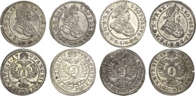 Habsburg
Leopold I. 1657-1705 Kreuzer 1699, 1700 (2x), 1701, CB-Brieg Herinek 1806, 1807, 1808 Fr.u.S. 747, 751, 753 4 Stück. Vorzüglich-Stempelglanz...