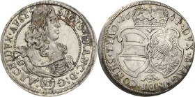 Habsburg
Erzherzog Sigismund Franz 1662-1665 15 Kreuzer 1664, Hall M./T. 529 Vorzüglich-prägefrisch