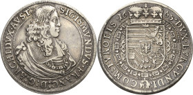 Habsburg
Erzherzog Sigismund Franz 1662-1665 Taler 1665, Hall Davenport 3370 Voglhuber 186/II M./T. 531 Selten. Sehr schön+