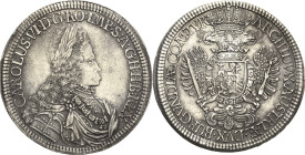 Habsburg
Karl VI. 1711-1740 Doppeltaler o.J. Hall Voglhuber - Davenport 1049 M./T. 865 Prachtvolles Exemplar. Vorzüglich-prägefrisch
