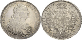 Habsburg
Franz I. 1745-1765 Taler 1761, HA-Hall Voglhuber 289 Davenport 1155 Eypeltauer 626 M.-T. 986 Selten. Fast vorzüglich/vorzüglich