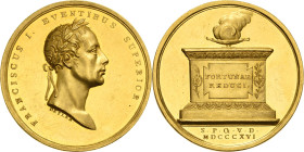 Kaiserreich Österreich
Franz I. 1804-1835 Goldmedaille zu 12 Dukaten 1816 (F. Detler) Auf seine Rückkehr nach Wien. Kopf mit Lorbeerkranz nach rechts...
