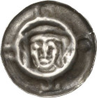 Gotha
 Hohlpfennig. vor 1375. Kopf zwischen zwei Lilienhälften, auf Rand GOTA P.-K. -, vgl. 505 und 506 (andere Kopfform) Leschhorn - 0.35 g. Sehr se...