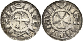 Sachsen, Sachsenpfennige 950 bis 1125 - Kaiserliche Gepräge
Konrad II. 1024-1039 Hochrandpfennig um 1025/1030, Meißen Sachsenpfennig. Kugelstabkreuz ...