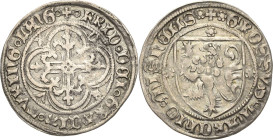 Sachsen, Haus Wettin, Groschenzeit
Markgraf Friedrich IV. der Streitbare 1381-1428 Schildgroschen o.J (1402/1412), 6-blättrige Rose-Freiberg Mehner 5...
