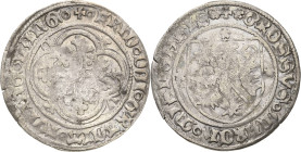 Sachsen, Haus Wettin, Groschenzeit
Markgraf Friedrich IV. der Streitbare 1381-1428 Schildgroschen o.J. (1405/1412), Freiberg Mehner 5/20 Krug 658/3 2...