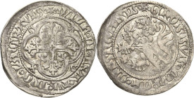 Sachsen, Haus Wettin, Groschenzeit
Markgraf Wilhelm I. von Meißen 1381-1407 Kreuzgroschen o.J. (1382/1395), Freiberg Mit schräg stehendem Kreuz vor L...