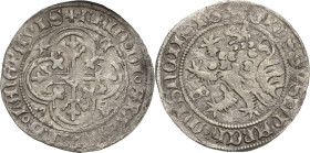 Sachsen, Haus Wettin, Groschenzeit
Landgraf Friedrich der Friedfertige 1385-1440 Meißner Groschen o.J. (1396/1401), Freiberg Mit gotischem f vor Löwe...