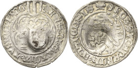 Sachsen, Haus Wettin, Groschenzeit
Kurfürst Friedrich II. mit Landgraf Friedrich und Herzog Sigismund 1428-1436 Pfahlschildgroschen o.J. (1431/1436),...