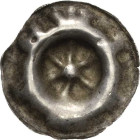 Weißensee, städtische Münzstätte
 Hohlpfennig Rad mit 6 Speichen, WIZNSE P.-K. 850 (Tf. XXII, 38) Arnold (JB 15) 2.1, Abb. 7 Leschhorn - 0.45 g. Sehr...