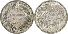 Deutsch-Neuguinea
 1 Neu-Guinea-Mark 1894 A Jaeger 705 Vorzüglich-Stempelglanz