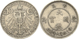 Kiautschou
 10 Cent 1909 (A) Jaeger 730 Sehr schön+