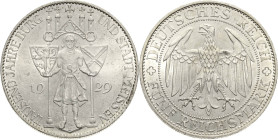 5 Reichsmark 1929 E Meißen Jaeger 339 Fast Stempelglanz/Stempelglanz