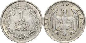 1 Reichsmark 1926 A Jaeger 319 Fast Stempelglanz