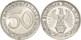 Kleinmünzen
 50 Reichspfennig 1939 A Jaeger 365 Fast Stempelglanz