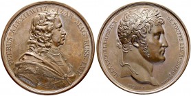 RUSSIAN EMPIRE AND FEDERATION. Alexander I, 1777-1825. Bronze medal o. J. (1814). On the Visit of Alexander I to Paris Mint. Dies by Brenet and Du Viv...